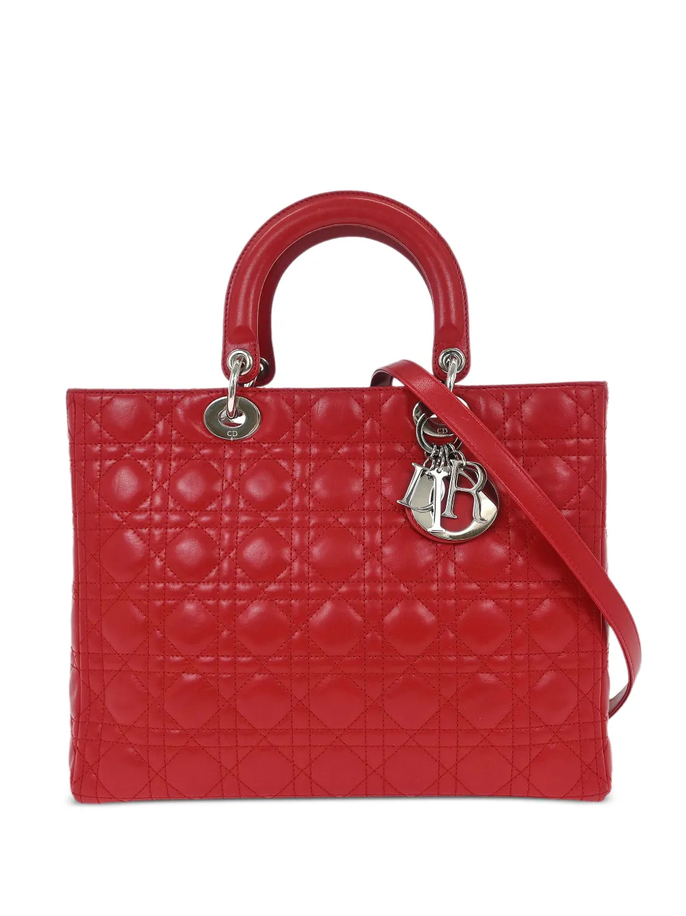 Christian Dior Pre-Owned Lady Dior tote bag - Rosso