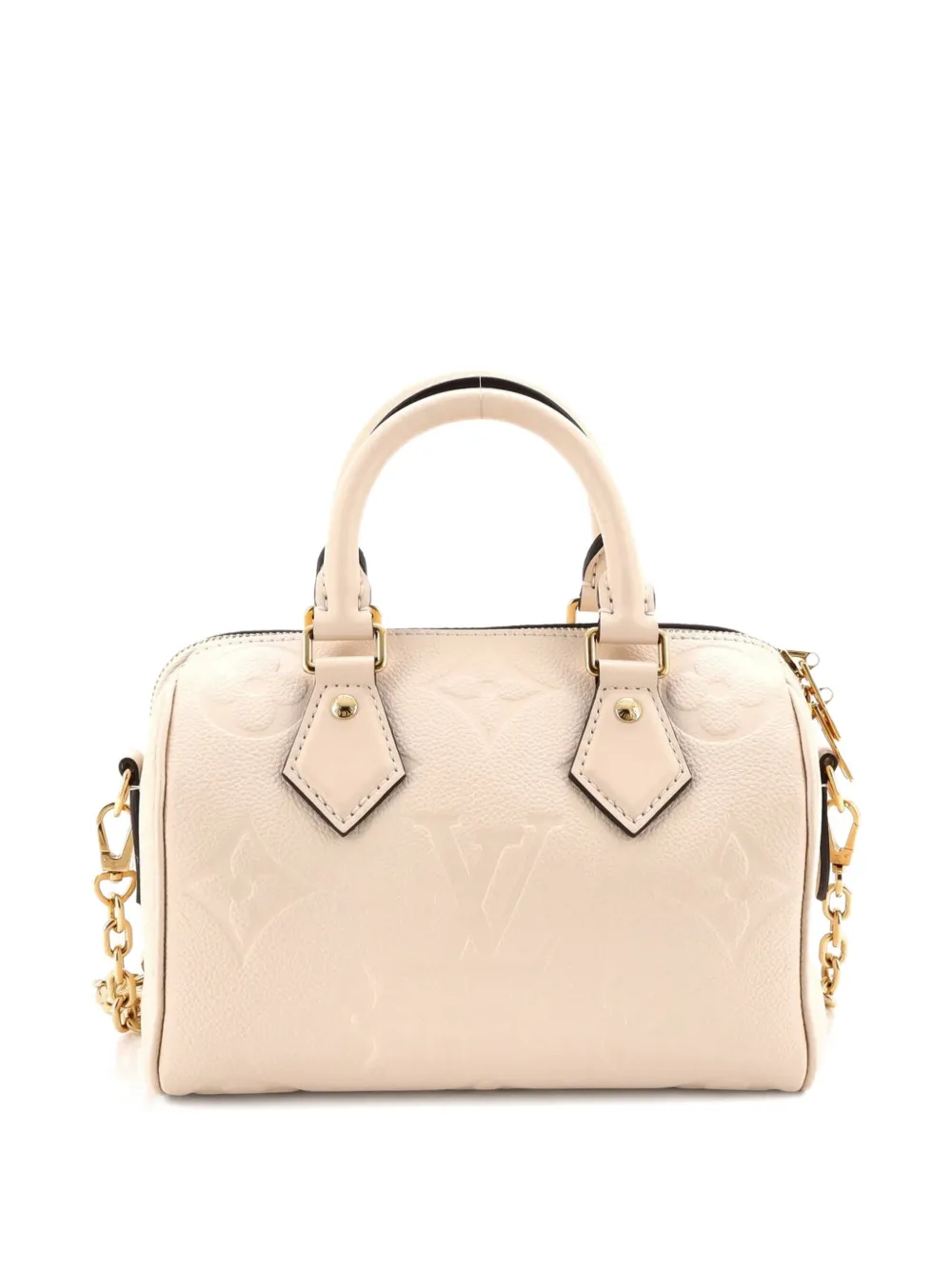 LOUIS VUITTON Pre-owned Speedy Bandouliere Bag Monogram Empreinte Giant 20 Crossbody Bag In Neutral