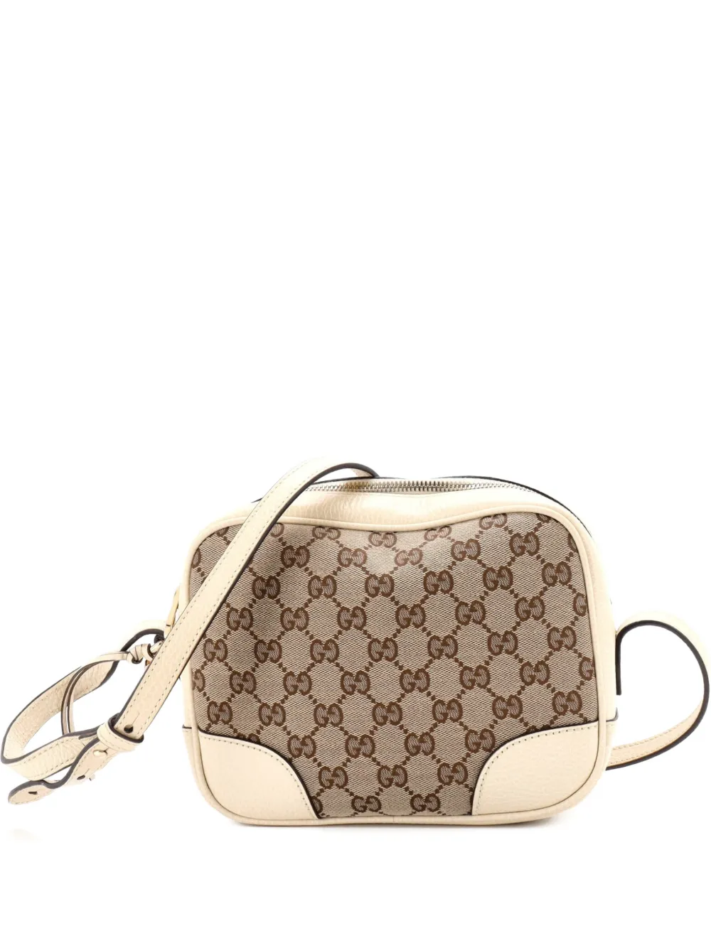 Gucci Pre-Owned Bree Disco GG Canvas with Leather Mini crossbody bag - Toni neutri