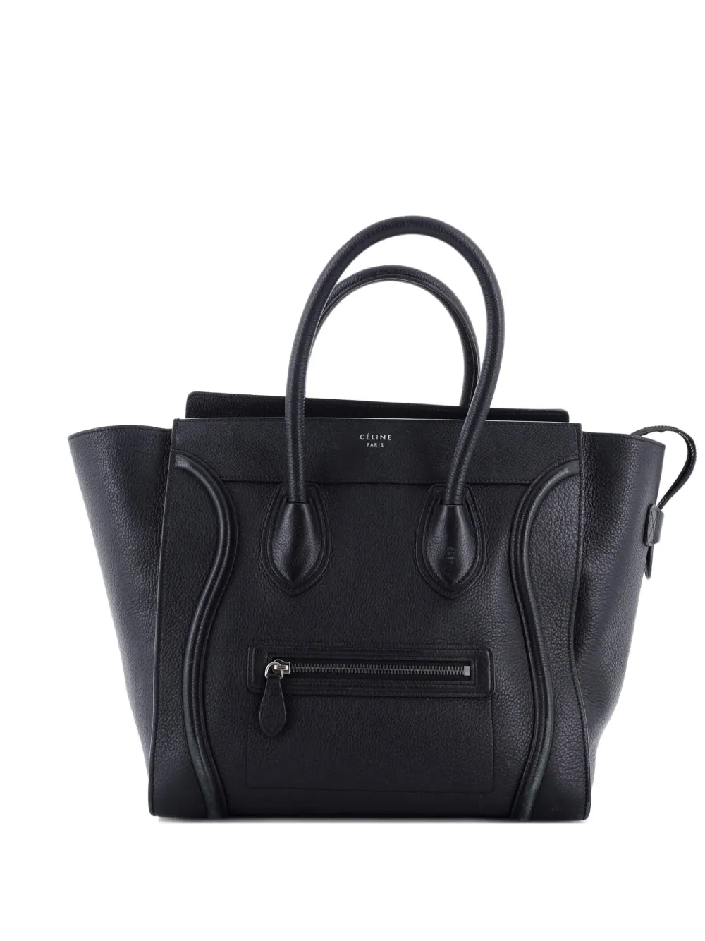 Celine Pre-Owned Luggage Bag Grainy Leather Mini tote bag - Nero