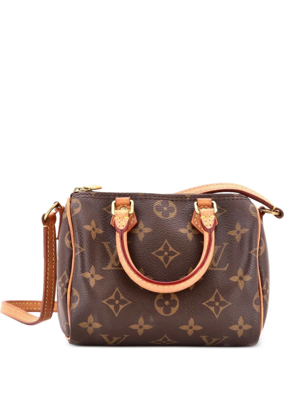 Louis Vuitton Pre-Owned Speedy Bandouliere Bag Monogram Canvas Nano crossbody bag - Brown