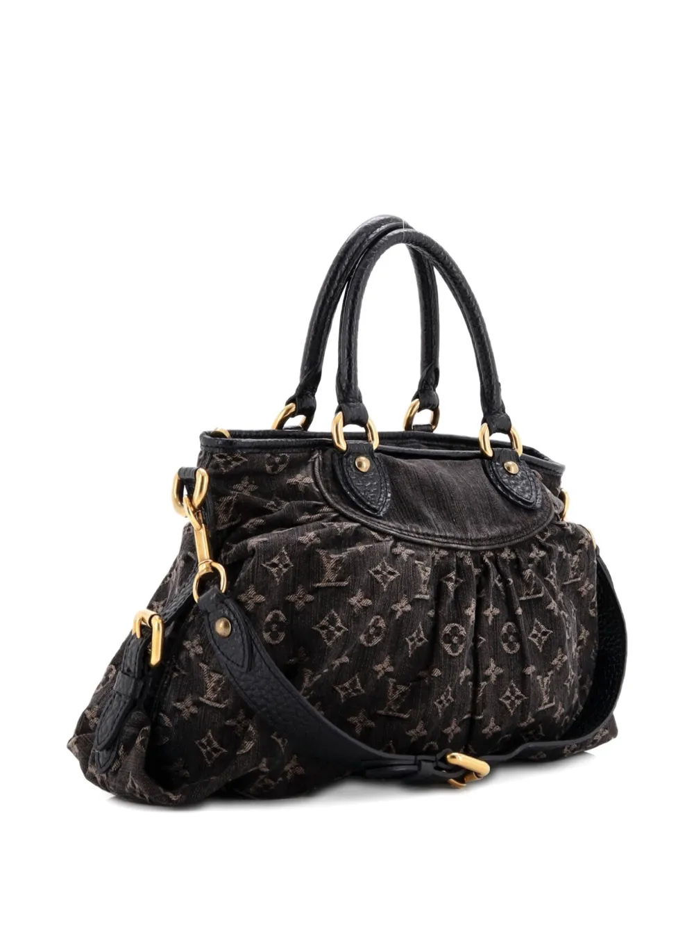 LOUIS VUITTON Pre-owned Neo Cabby Handbag Denim Mm Tote Bag In Black