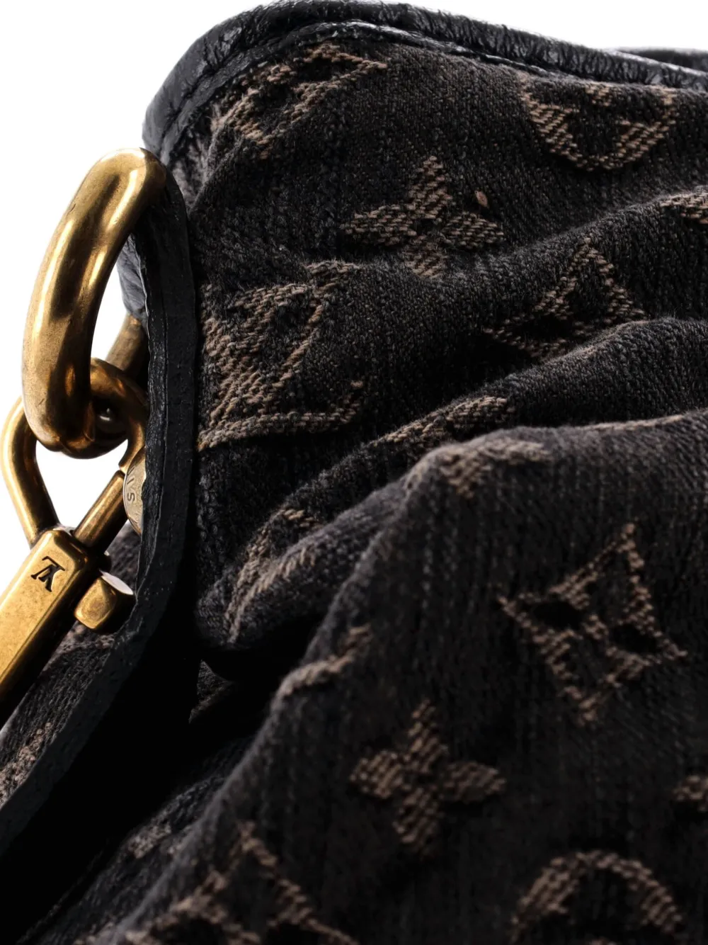 LOUIS VUITTON Pre-owned Neo Cabby Handbag Denim Mm Tote Bag In Black