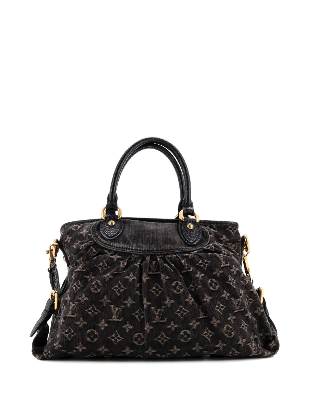 LOUIS VUITTON Pre-owned Neo Cabby Handbag Denim Mm Tote Bag In Black