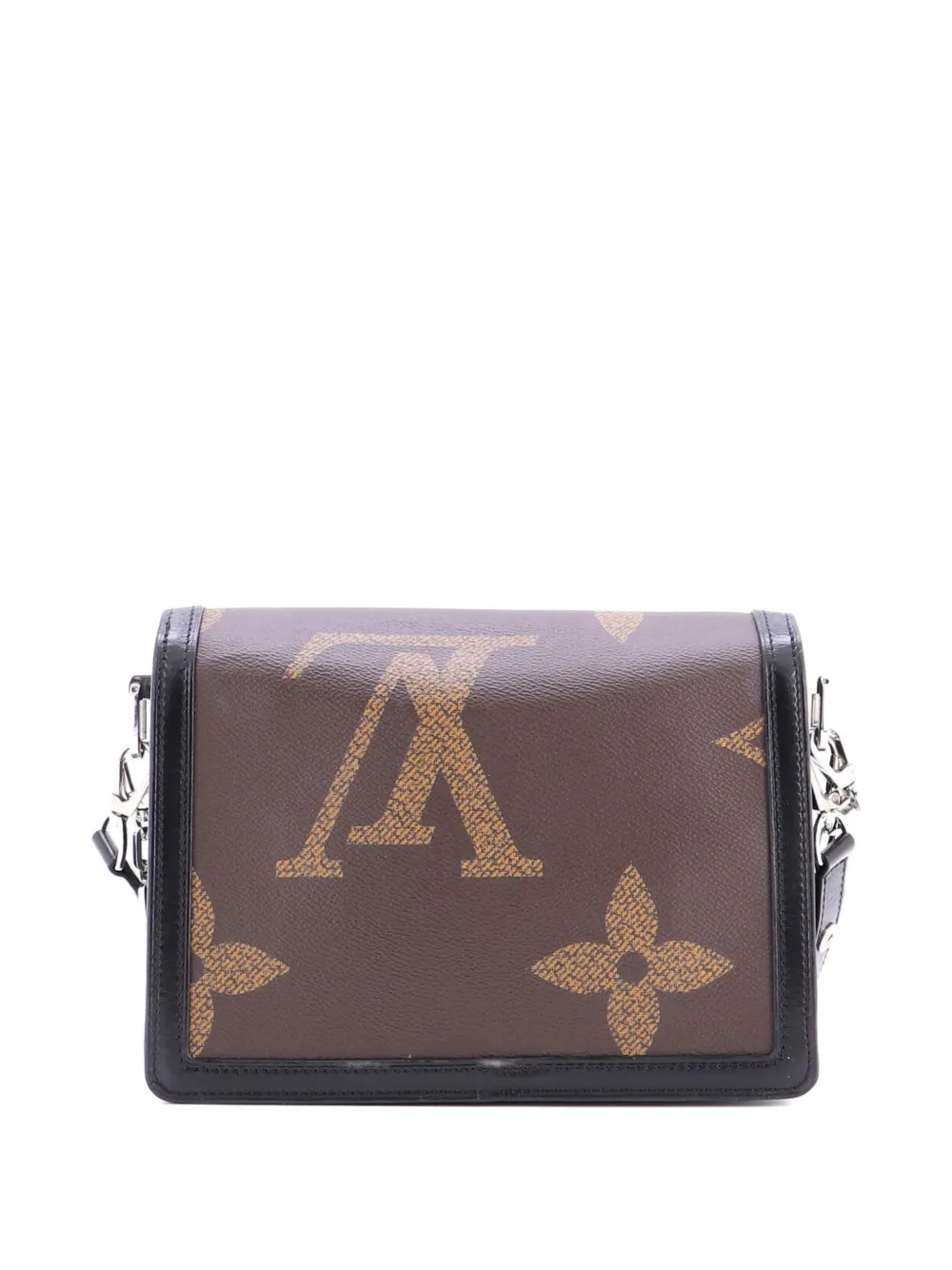 LOUIS VUITTON Pre-owned Dauphine Shoulder Bag Reverse Monogram Giant Mm Crossbody Bag In Black