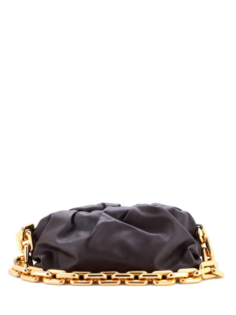 Pre-owned Bottega Veneta The Chain Pouch Leather Shoulder Bag In Brown