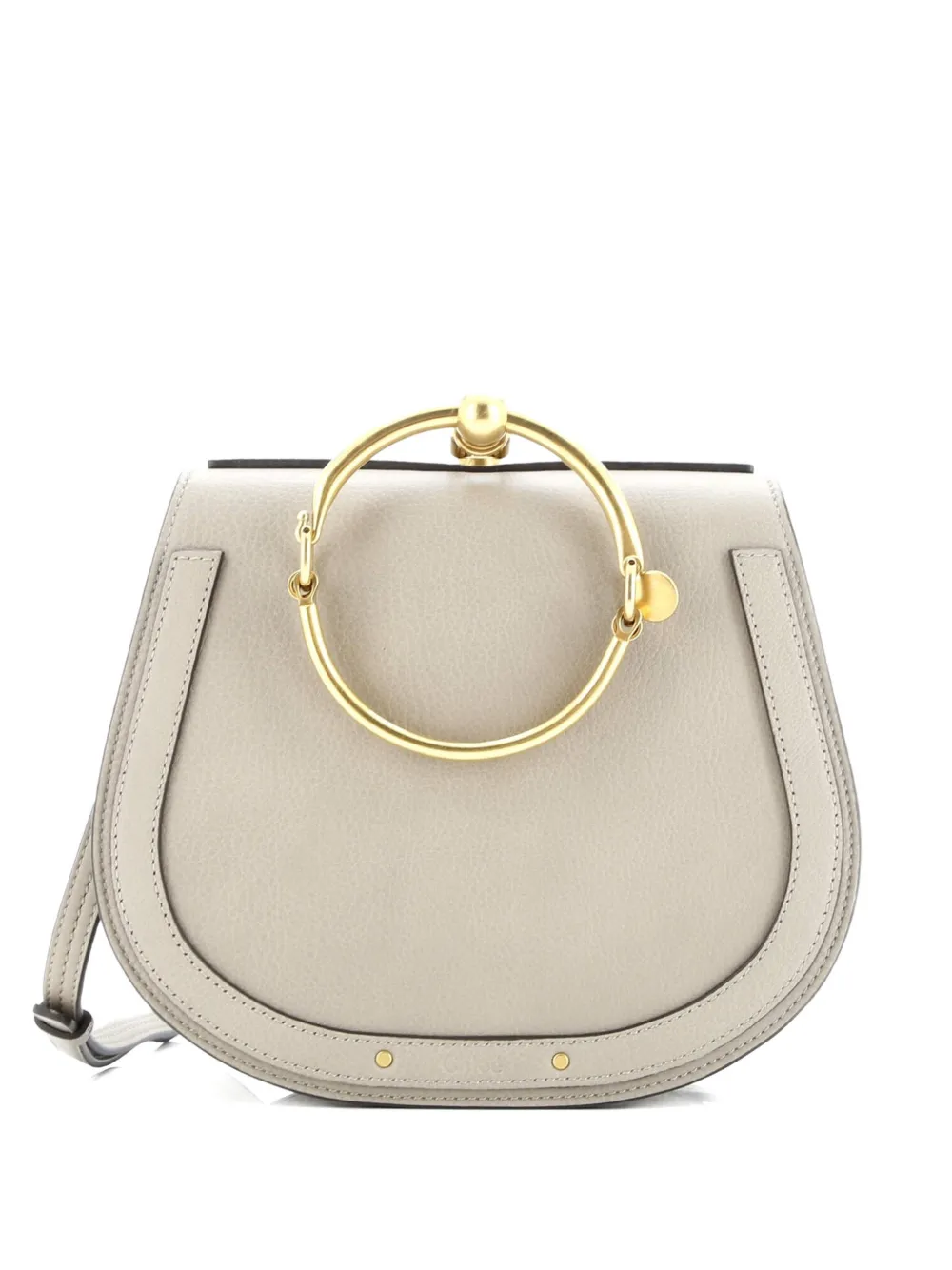 Pre-owned Chloé Nile Leather Medium Crossbody Bag In Neutral