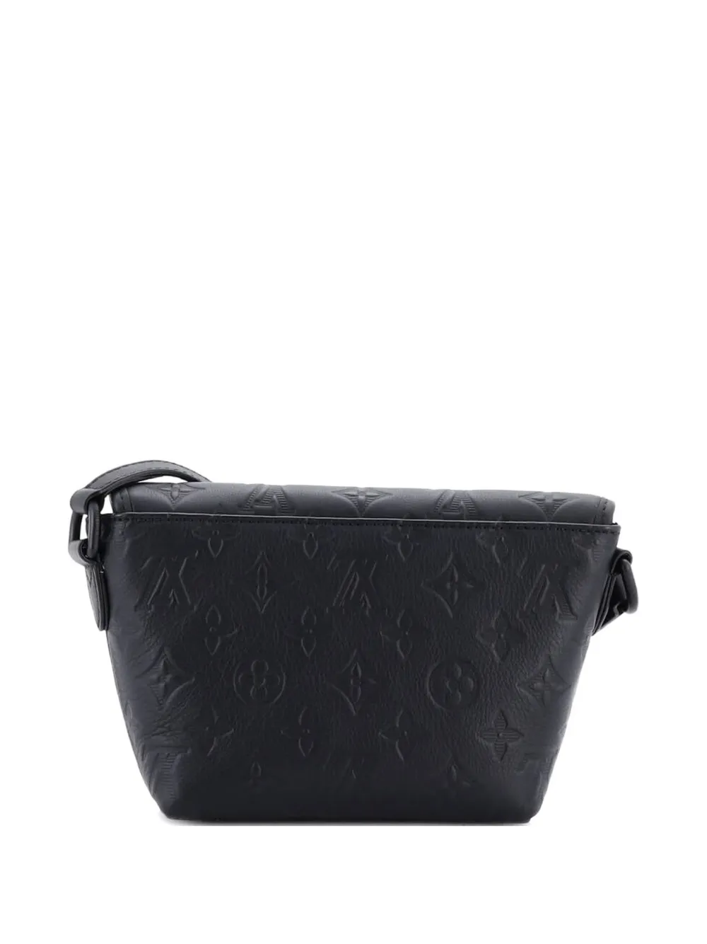 LOUIS VUITTON Pre-owned Pulse Wearable Wallet Monogram Shadow Leather Belt Bag In Black