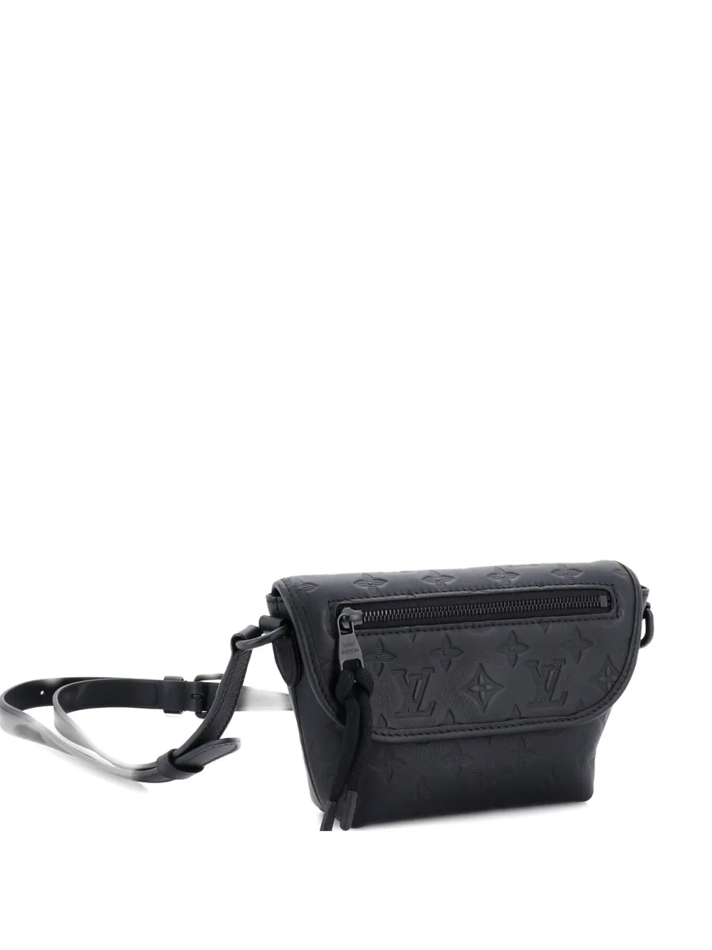 Click to view more detailed imagery on our partner's website Pre-owned Louis Vuitton Pulse Wearable Wallet Monogram Shadow Leather Belt Bag In Black