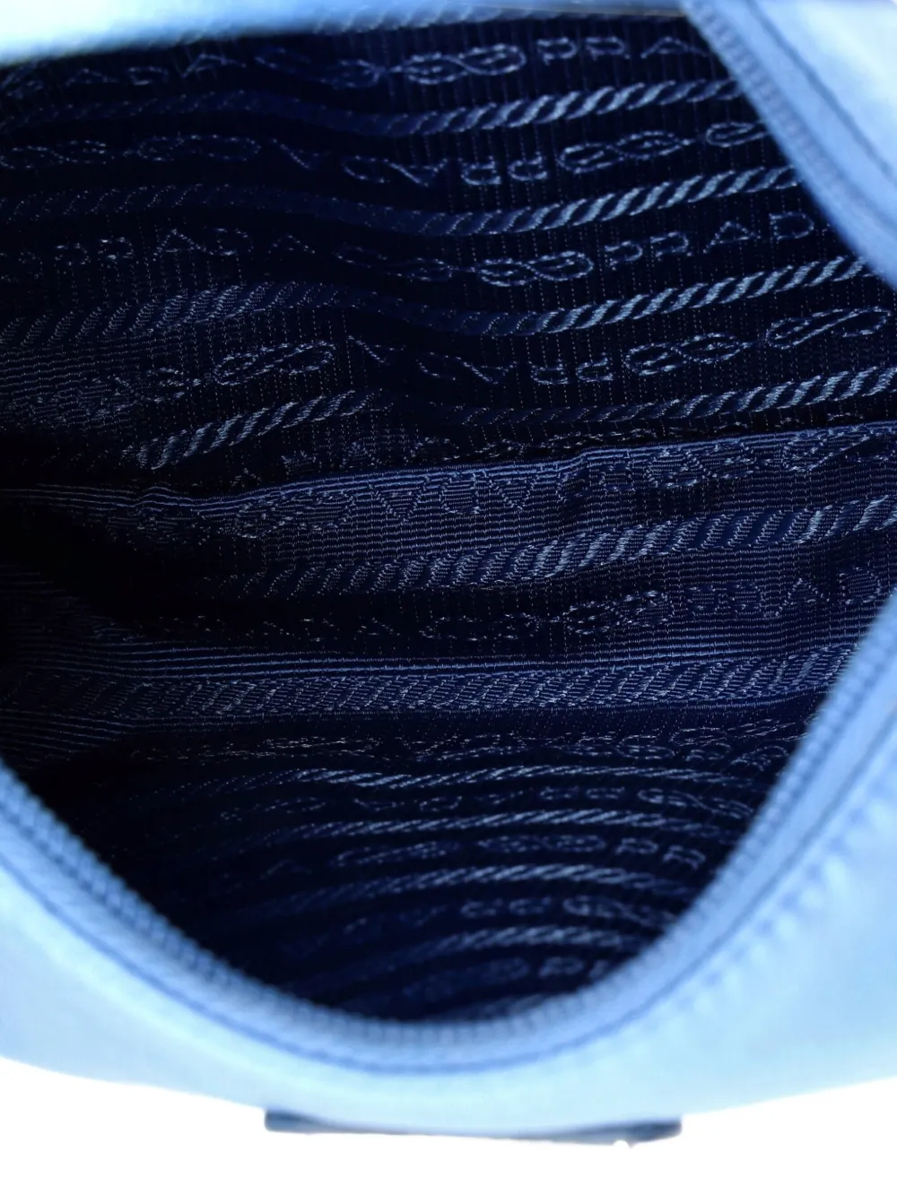 Pre-owned Prada Re-edition 2000 Tessuto Mini Hobo Bag In Blue