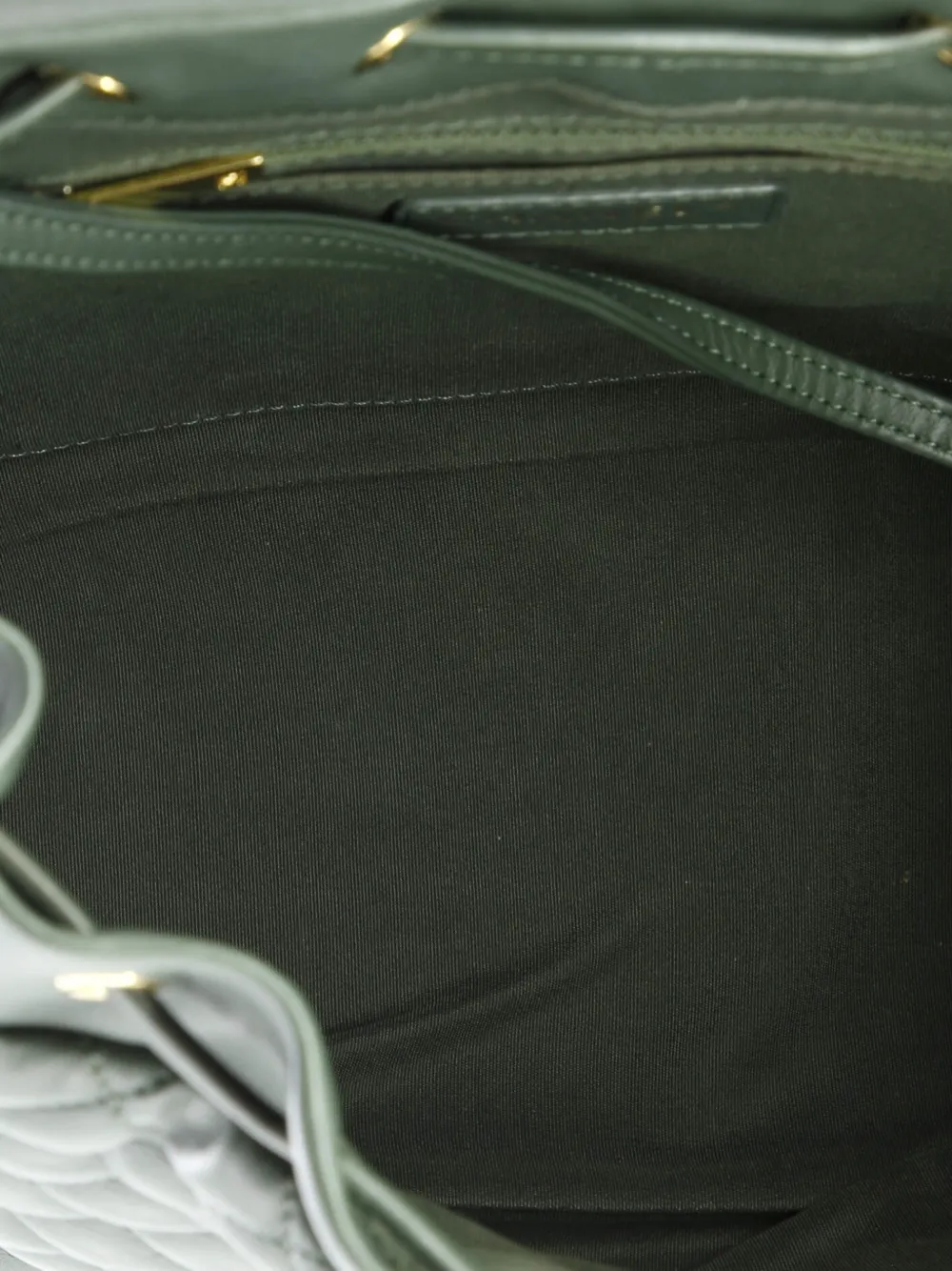 Pre-owned Chanel Urban Spirit Quilted Lambskin Large Backpack In Green