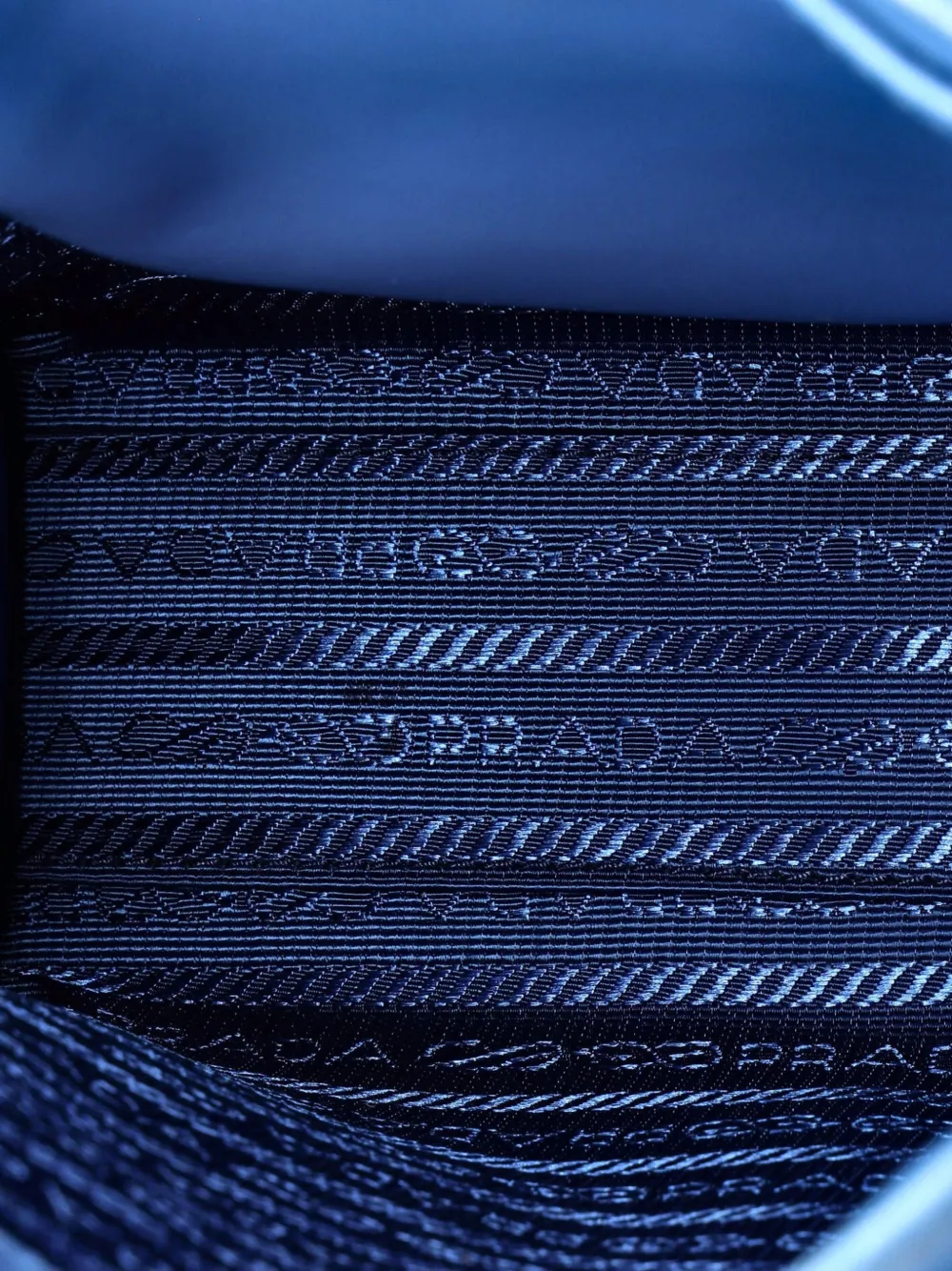 Pre-owned Prada Lux Convertible Shopper Saffiano Leather Mini Tote Bag In Blue