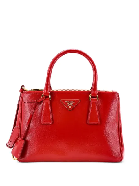 Prada Pre-Owned Double Zip Lux Vernice Saffiano Leather Mini tote bag