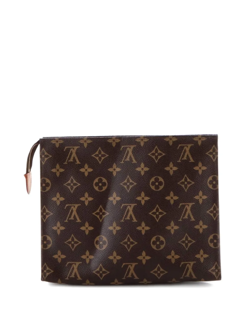 Click to view more detailed imagery on our partner's website Pre-owned Louis Vuitton Toiletry Pouch Monogram Canvas 26 Clutch Bag In Brown