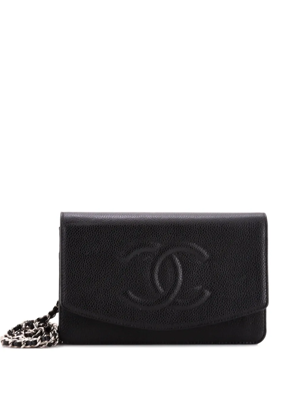 CHANEL Pre-Owned Timeless Wallet on Chain Caviar crossbody bag - Nero