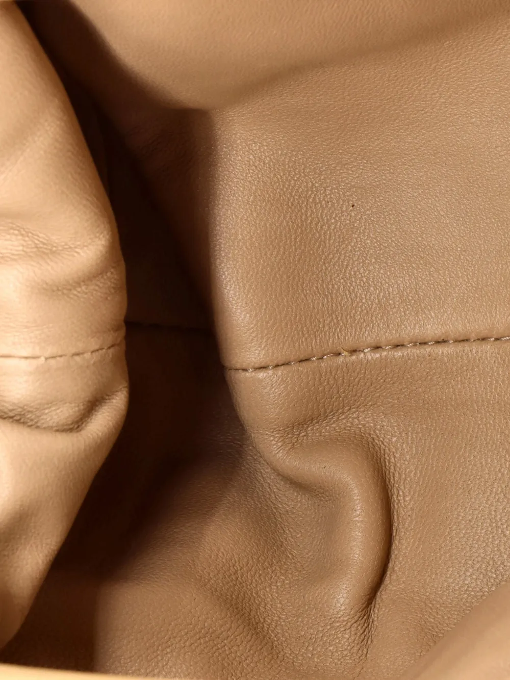 Pre-owned Bottega Veneta The Pouch Intrecciato Nappa Mini Crossbody Bag In Neutral