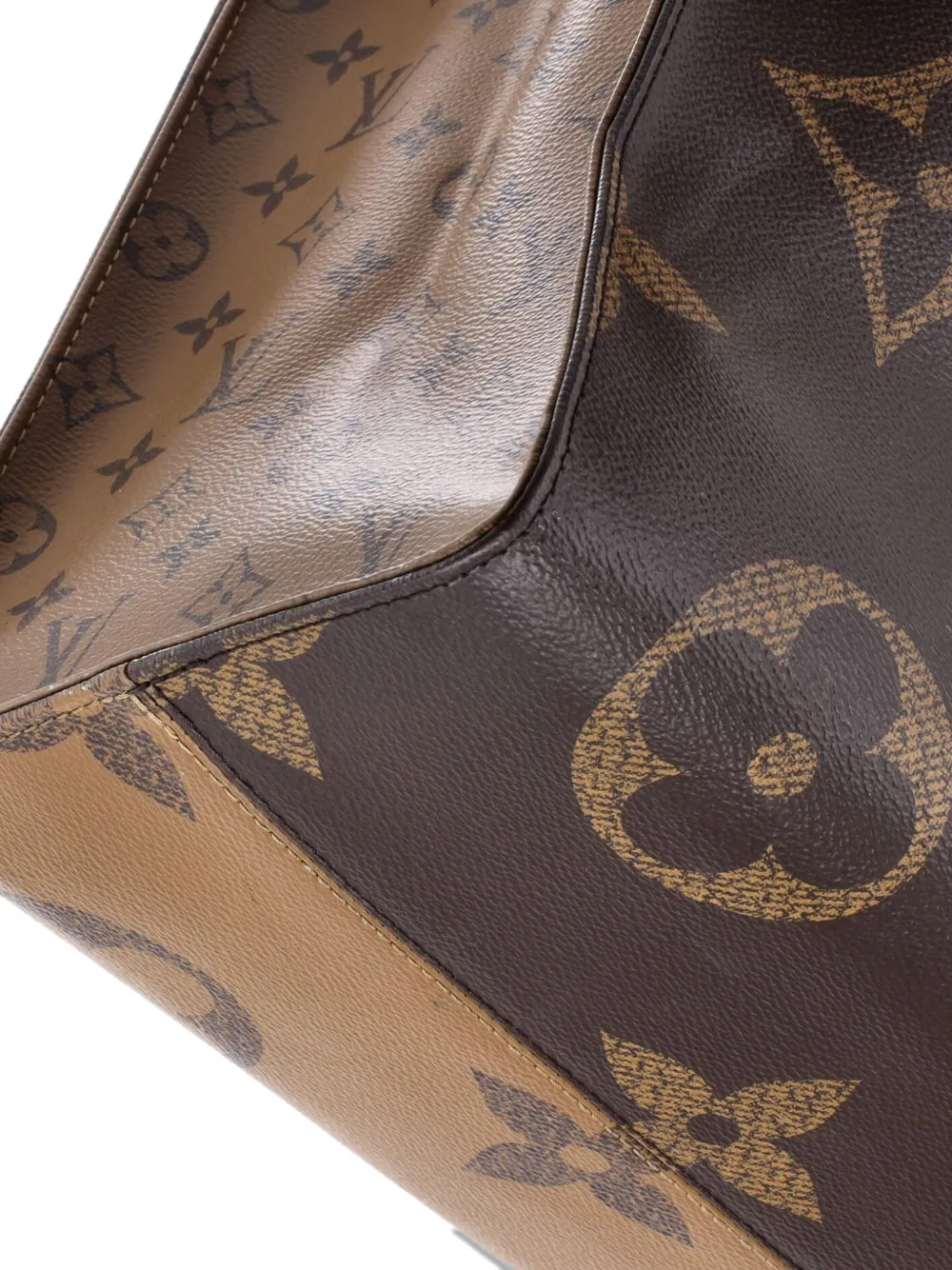 LOUIS VUITTON Pre-owned Onthego Reverse Monogram Giant Gm Tote Bag In Brown