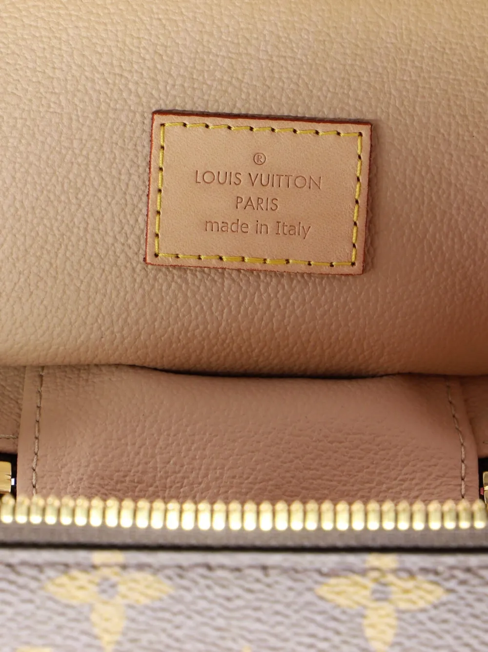 LOUIS VUITTON Pre-owned Nice Vanity Case Monogram Canvas Nano Pouch In Brown