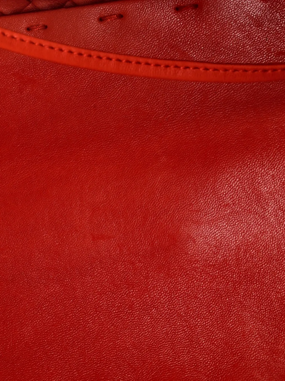 Pre-owned Bottega Veneta Cabat Intrecciato Nappa Small Tote Bag In Red