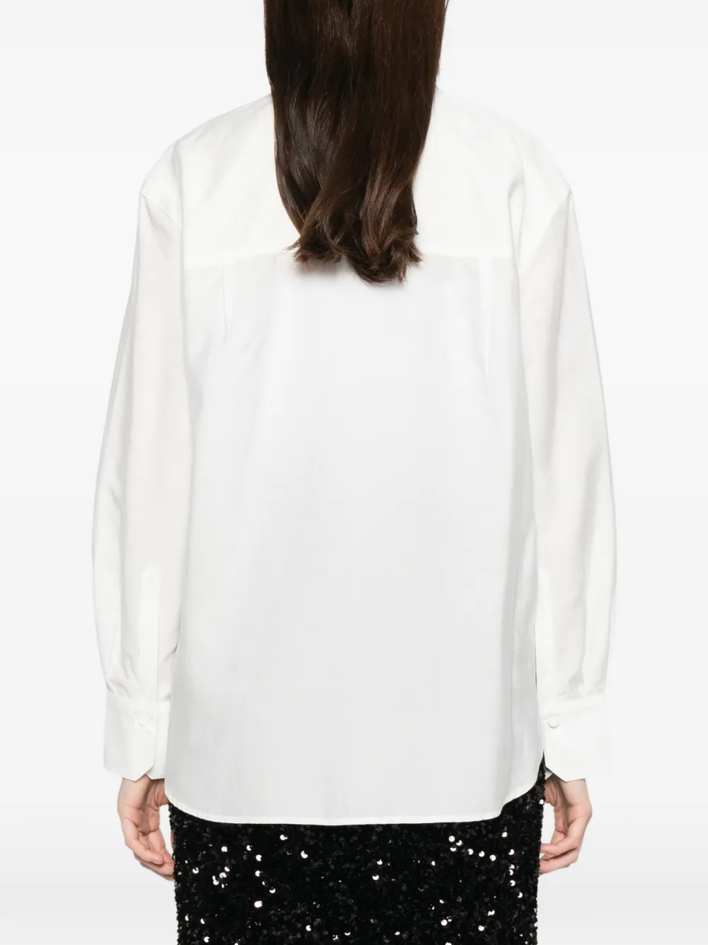 Vince Blouse met kraag en knoopsluiting Wit