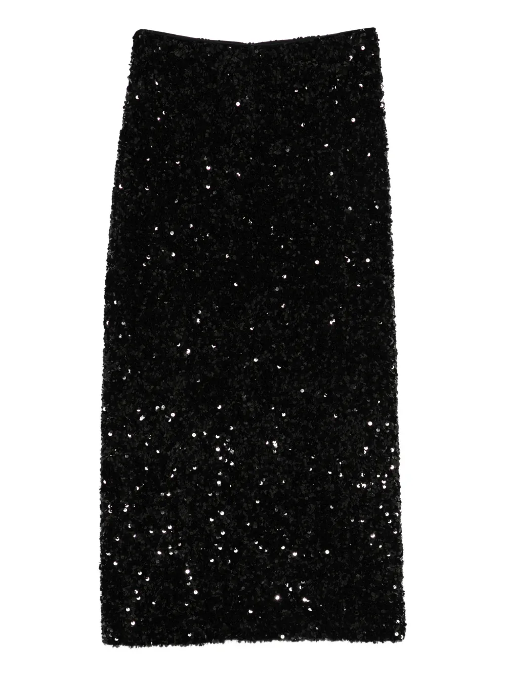 Vince Sequin-embellished Midi Skirt In Black