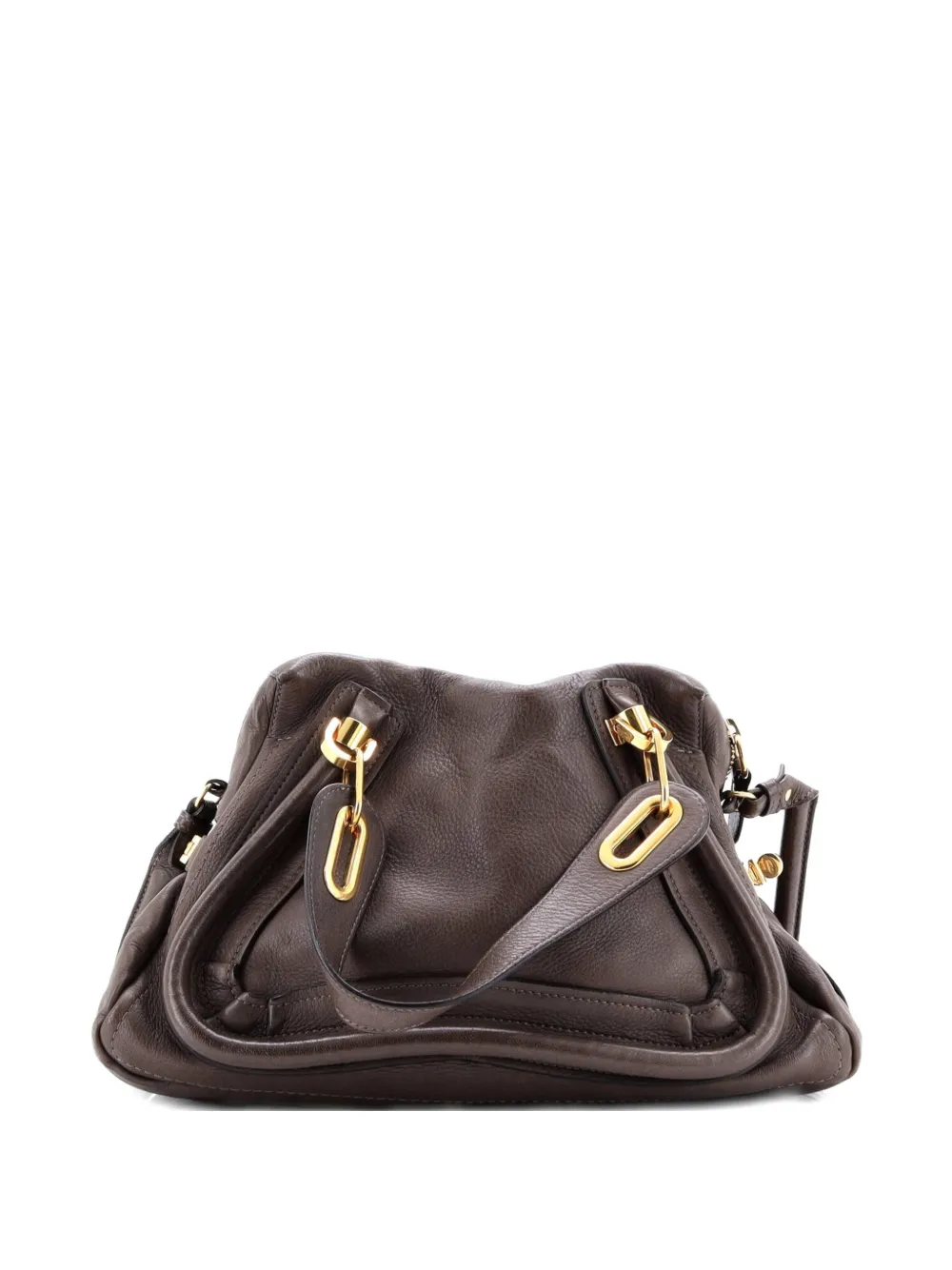 Chloé Pre-Owned Paraty Top Handle Bag Leather Medium satchel - Brown