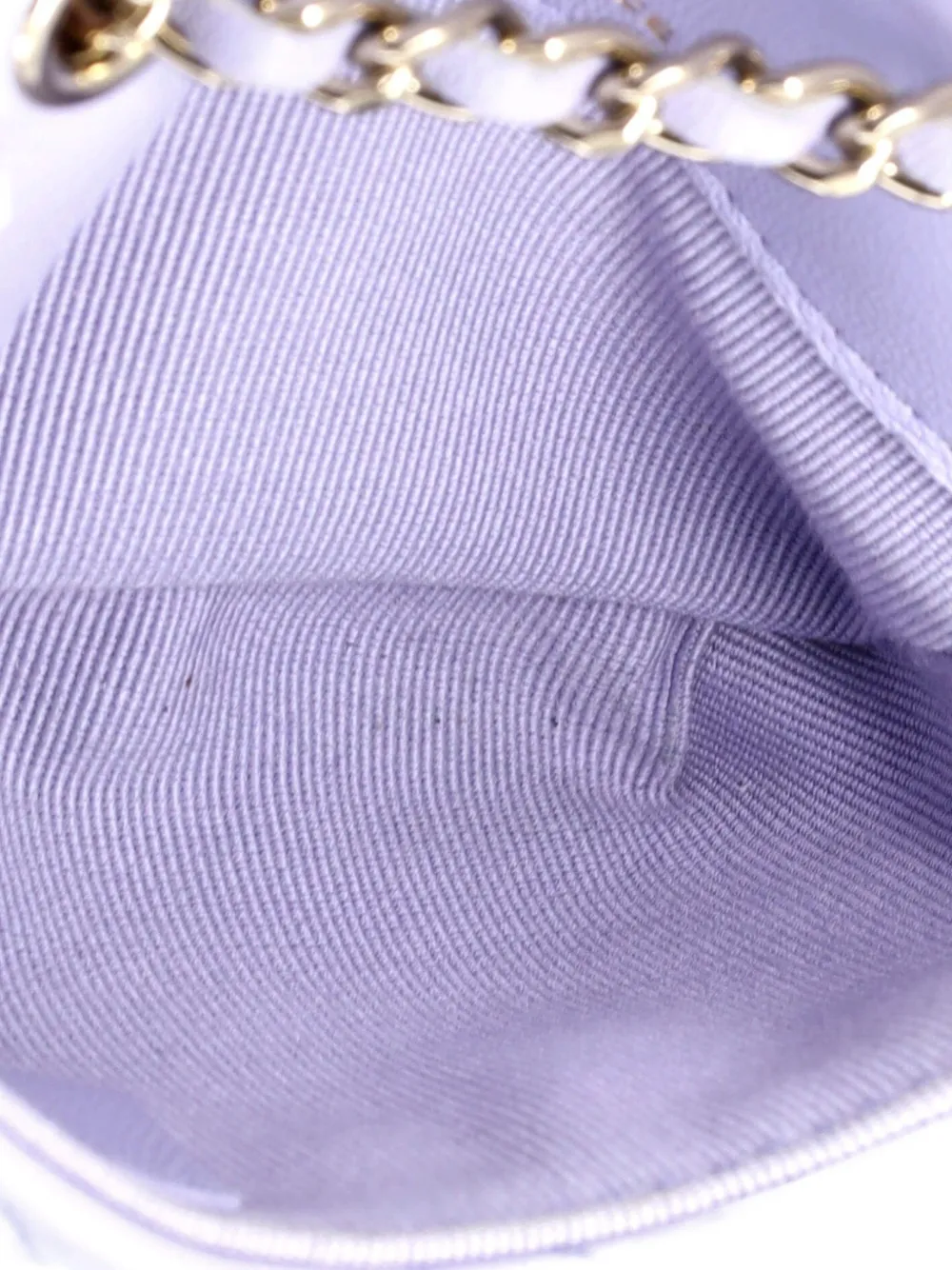 CHANEL Pre-owned Bow Strap Classic Flap Clutch With Chain Quilted Lambskin Mini Shoulder Bag In Purple