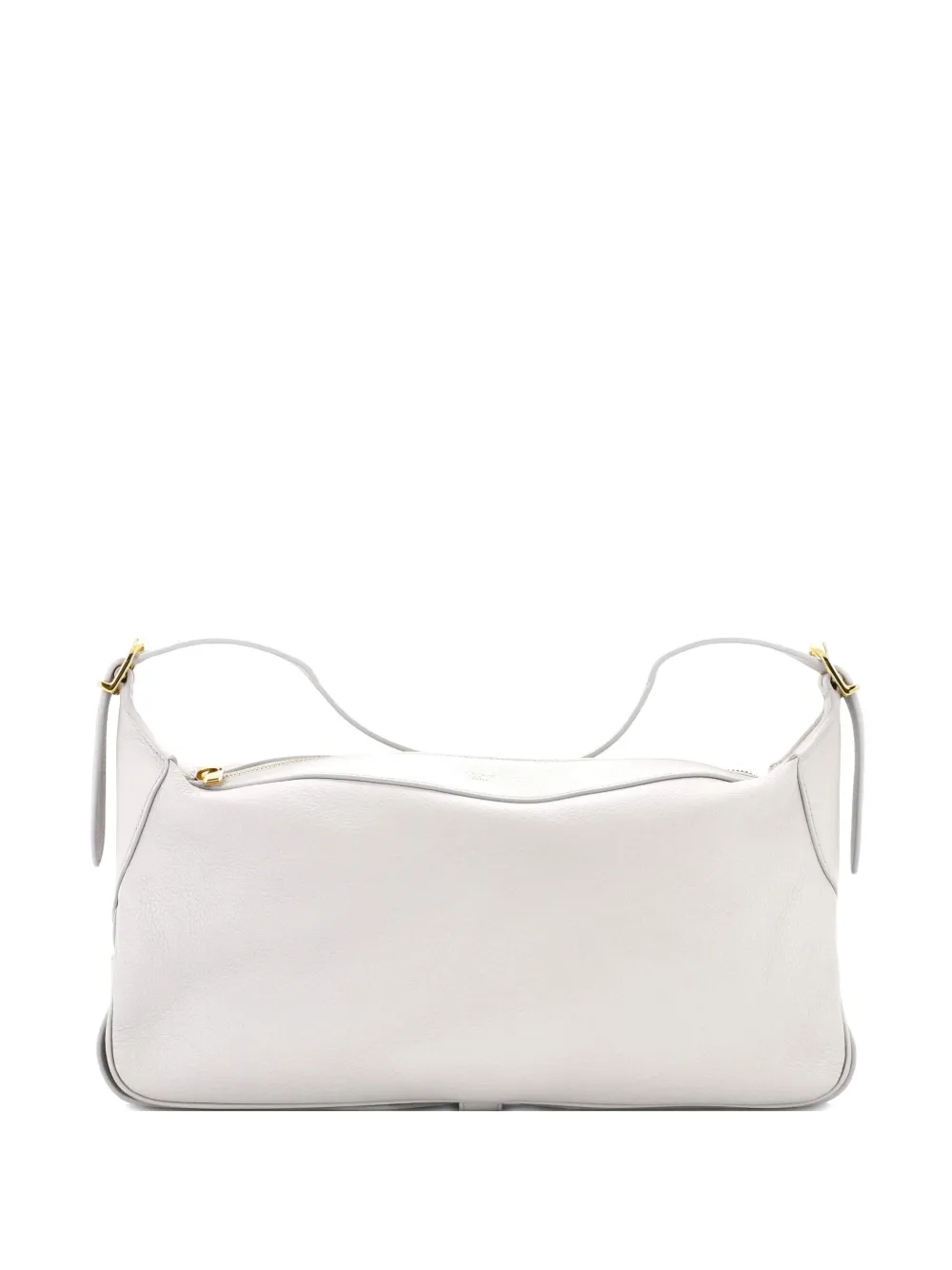 Pre-owned Celine Romy Shoulder Bag Leather Medium Hobo Bag In Neutral