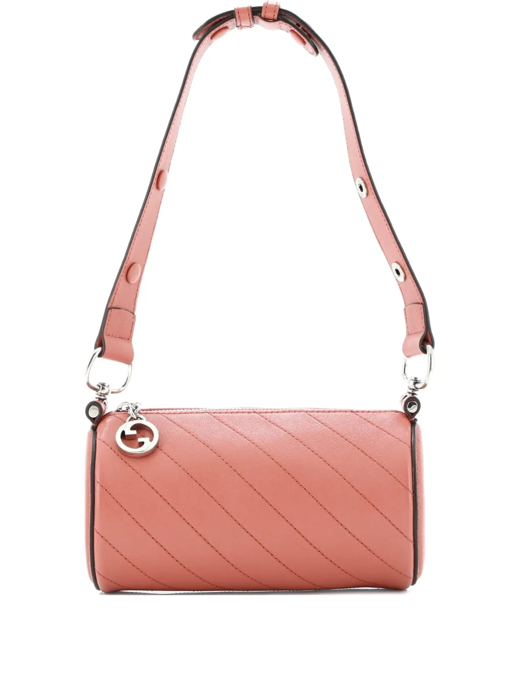 Gucci Pre-Owned Blondie Diagonal Quilted Leather Mini shoulder bag - Rosa