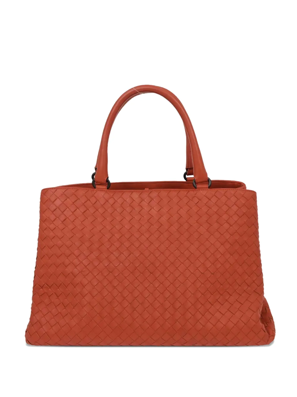 Bottega Veneta Pre-Owned Intrecciato leather tote bag - Orange