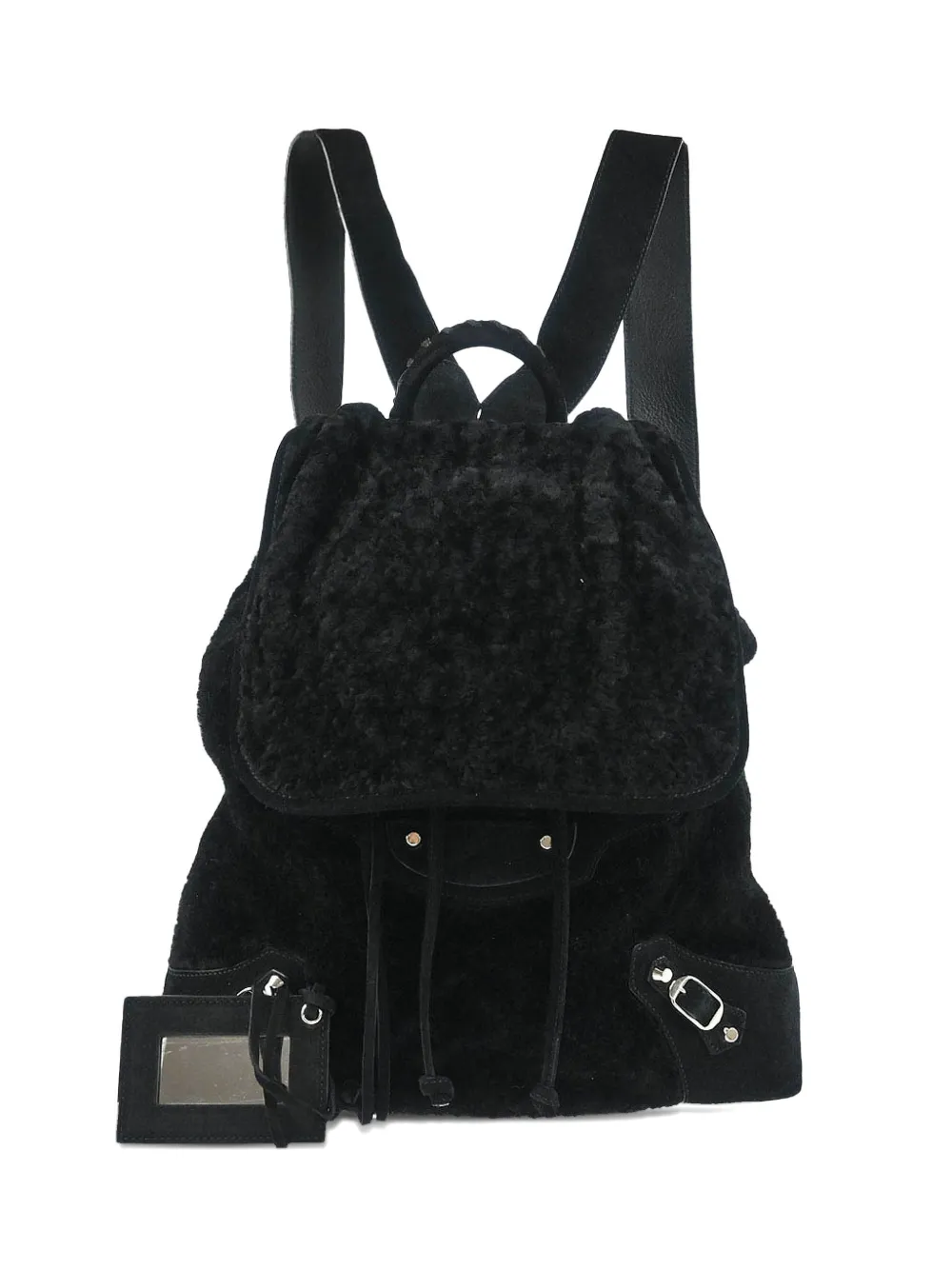 Balenciaga Pre-Owned 2015 Traveller suede backpack - Nero