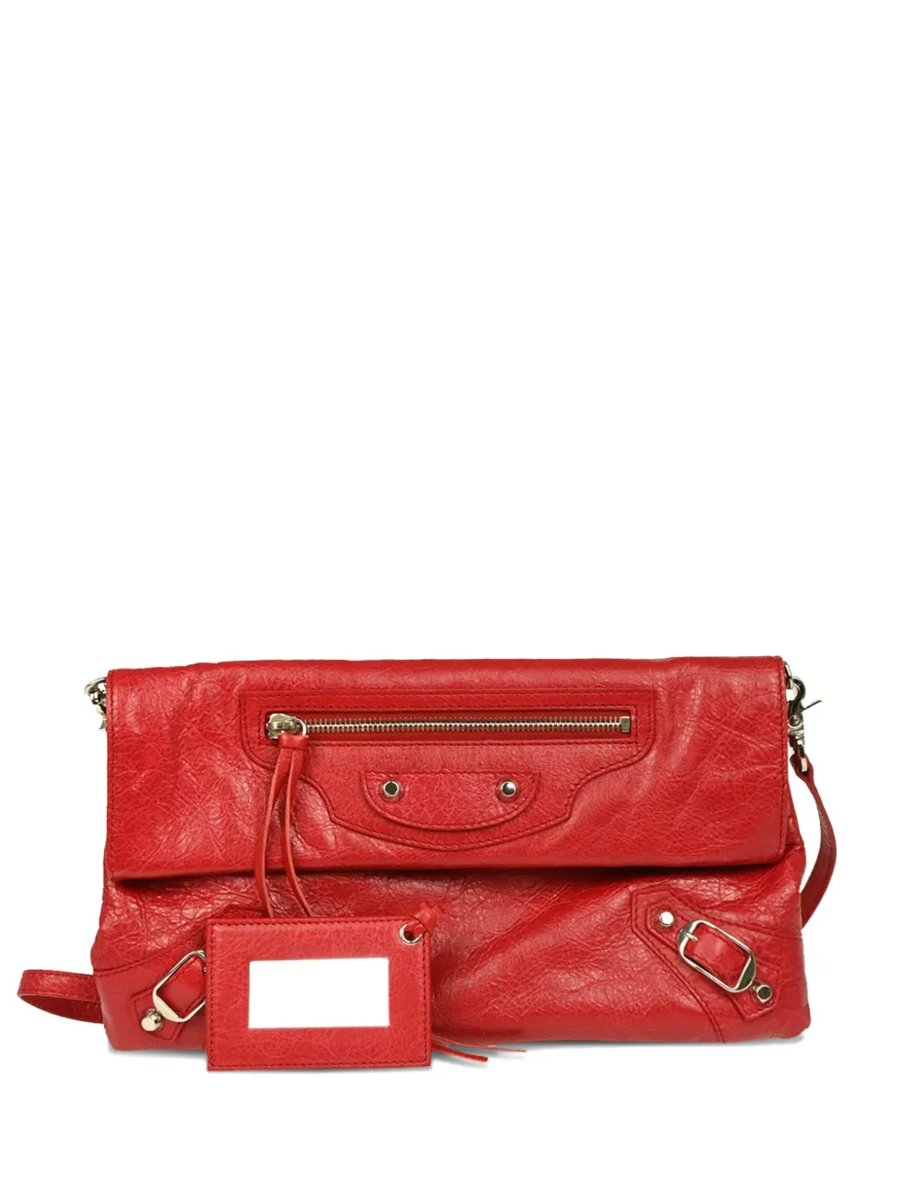 Balenciaga Pre-Owned leather envelope shoulder bag - Red