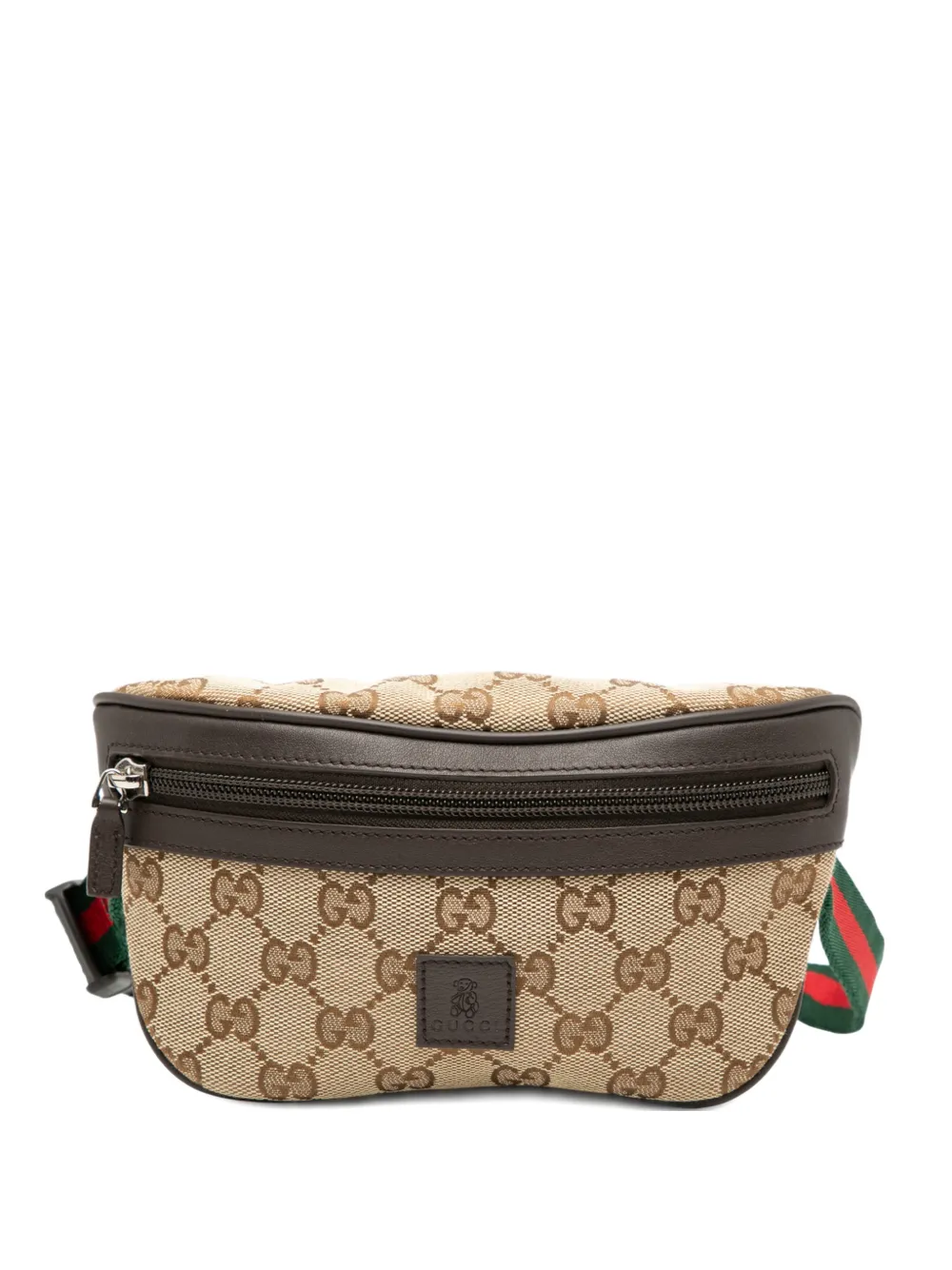 Gucci Pre-Owned 2016-2025 GG Canvas Web Childrens belt bag | Brown | Image 1