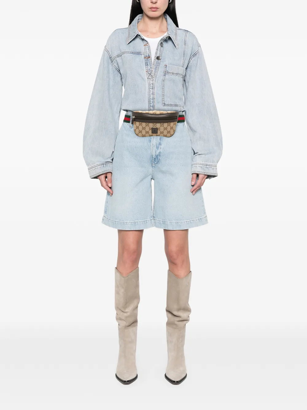 Gucci Pre-Owned 2016-2025 GG Canvas Web Childrens belt bag | Pre-Owned | Image 2