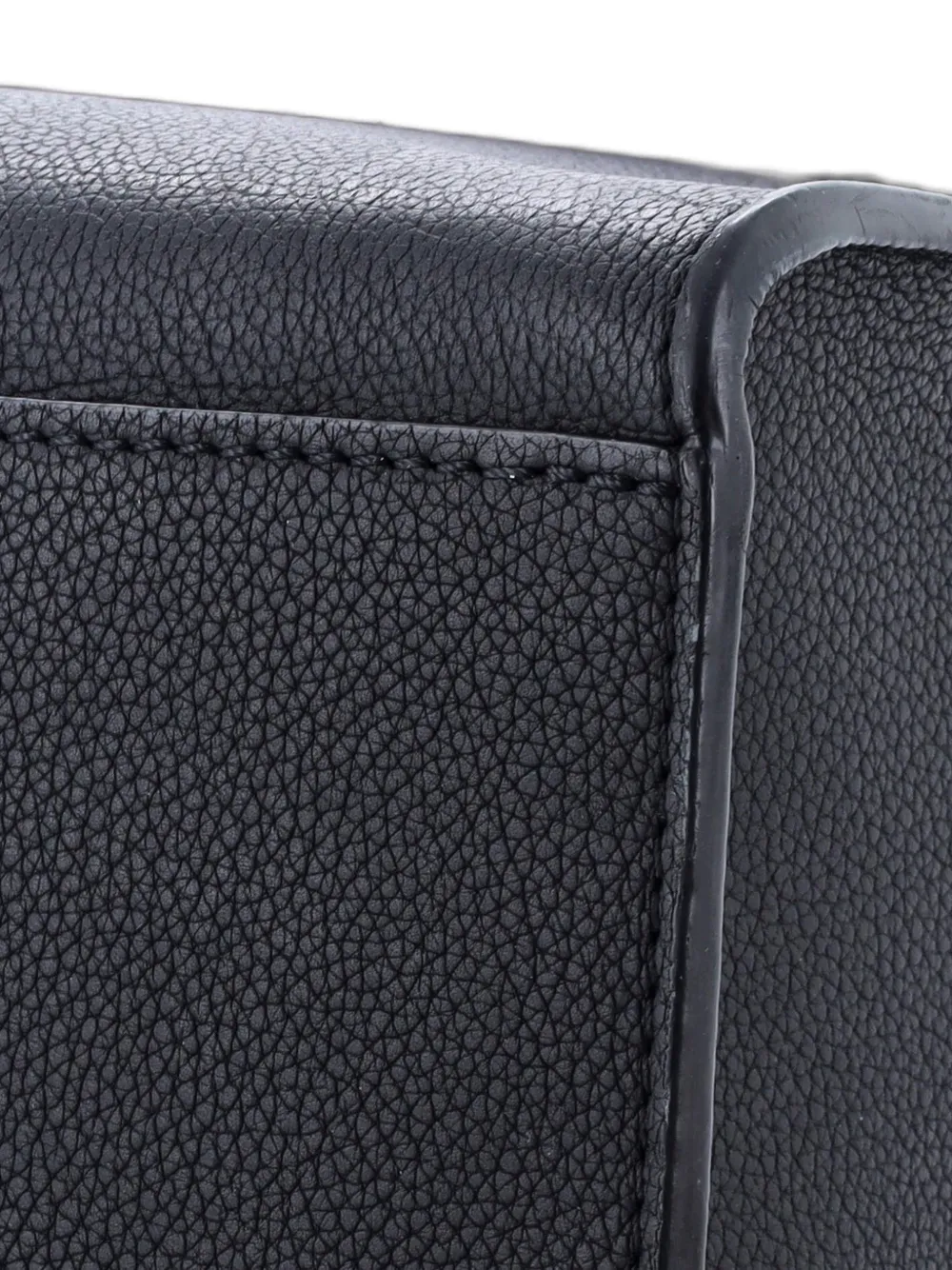 LOUIS VUITTON Pre-owned Lockme Monochrome Leather Pm Tote Bag In Black