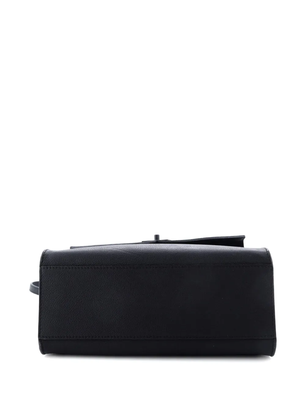 LOUIS VUITTON Pre-owned Lockme Monochrome Leather Pm Tote Bag In Black