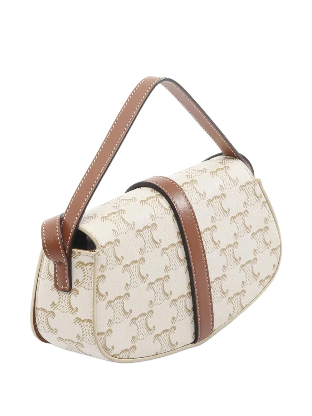 Celine Pre-Owned 2021-2025 Triomphe Coated Canvas Tabou Clutch On Strap satchel | Pre-Owned | Image 2