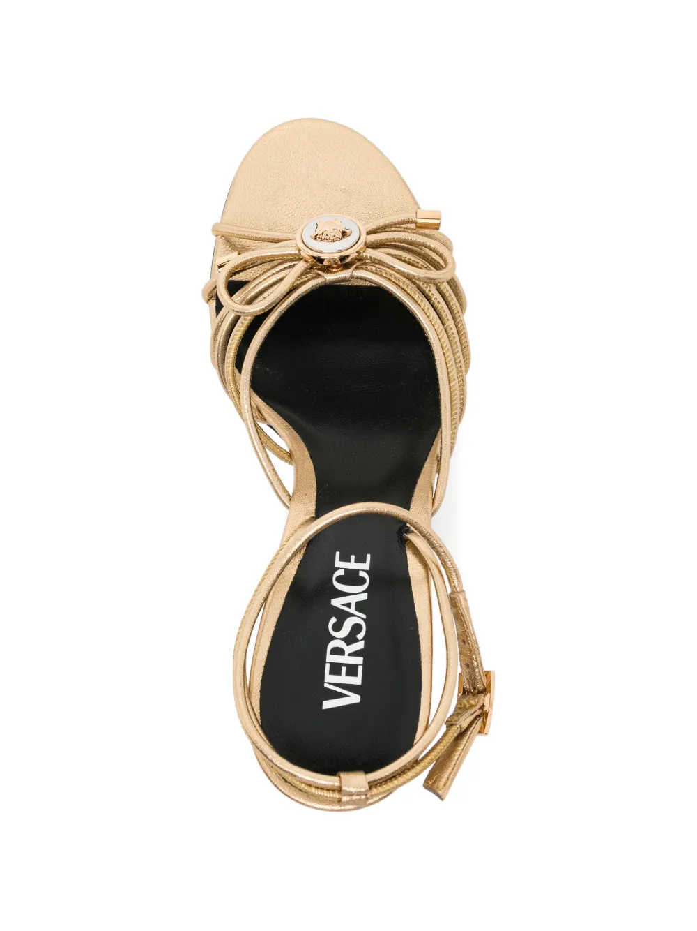 Versace Sandalen met geknoopt bandje Goud