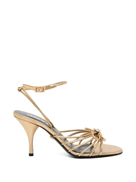 Versace strap knot heeled sandals