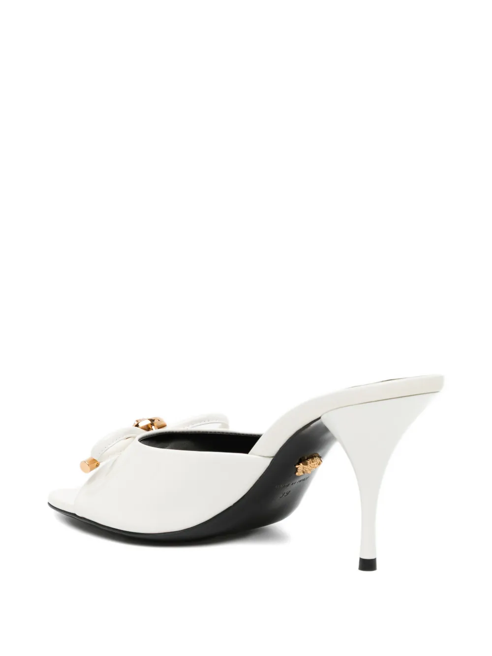 Versace 85mm flower detail sandals Wit