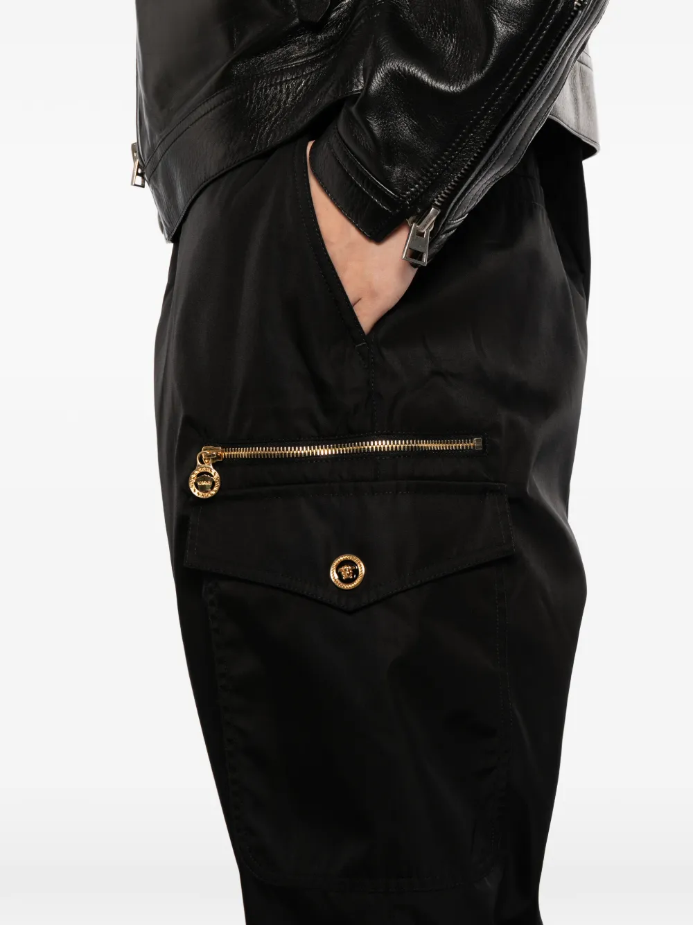 Versace Cargo broek Zwart