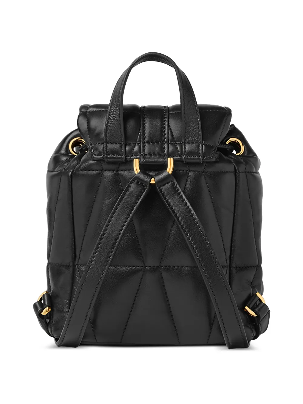 Versace Kleio Quilted Medusa-motif Backpack - Black 