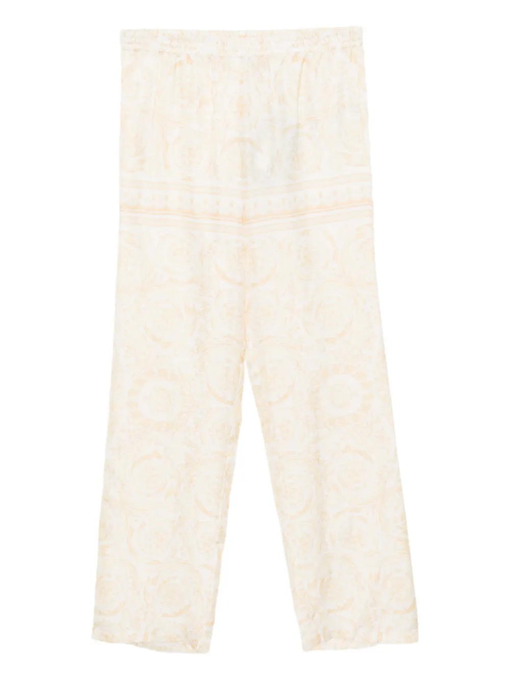 Versace Kids Barocco trousers - Bianco