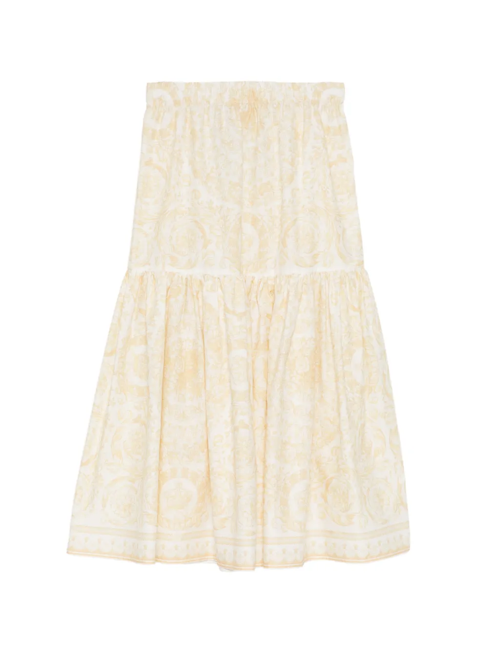 Versace Kids A-lijn rok met bloemenprint Wit