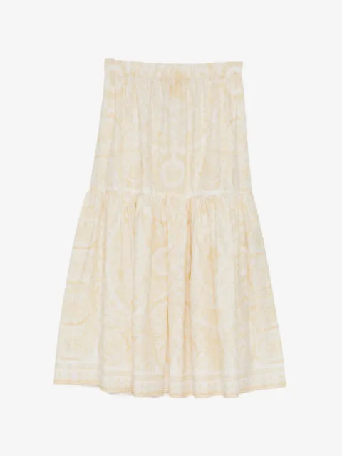 Versace Kids all-over floral A-line skirt