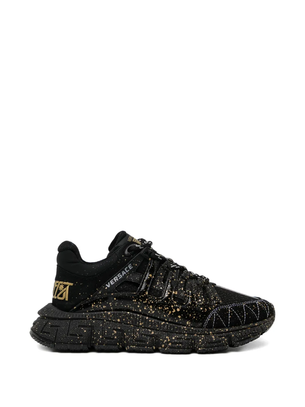 Versace Kids Trigreca sneakers Zwart