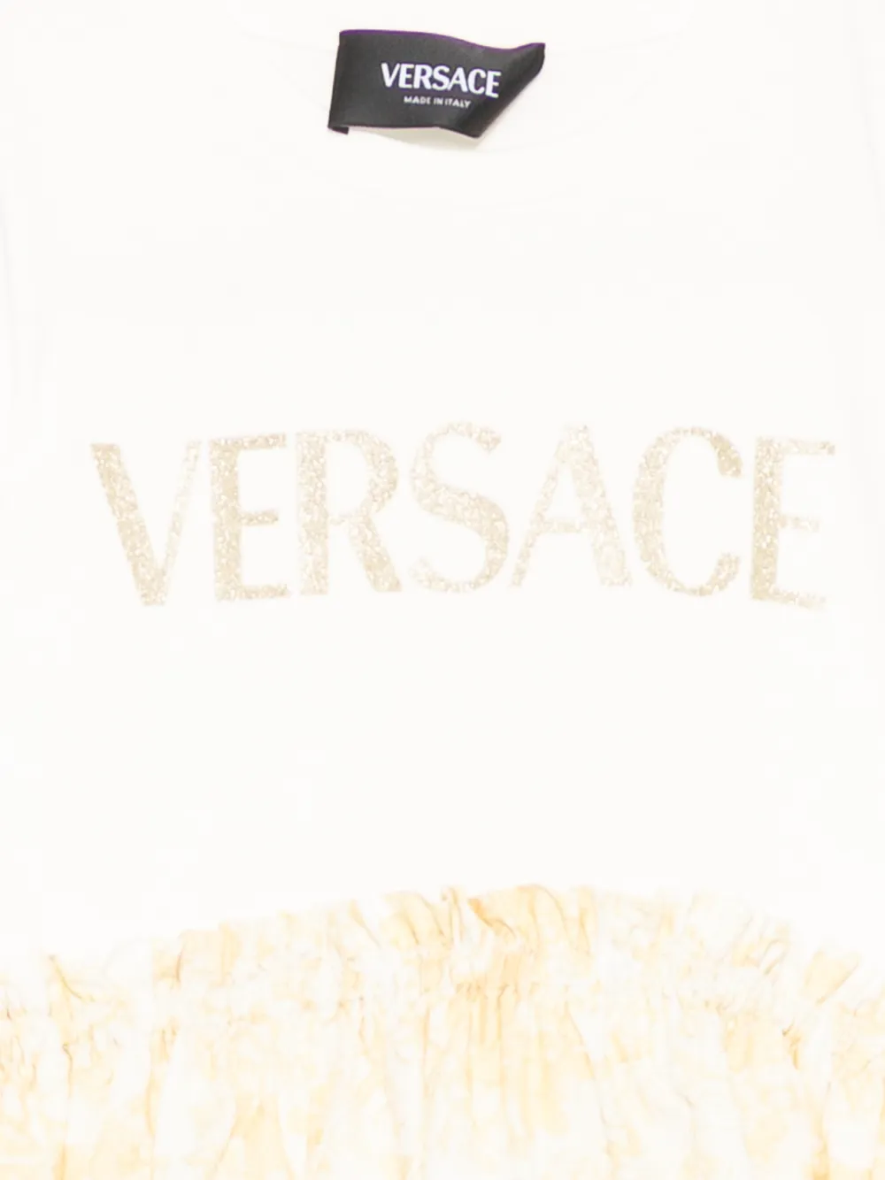 Versace Kids T-shirtjurk met print Wit