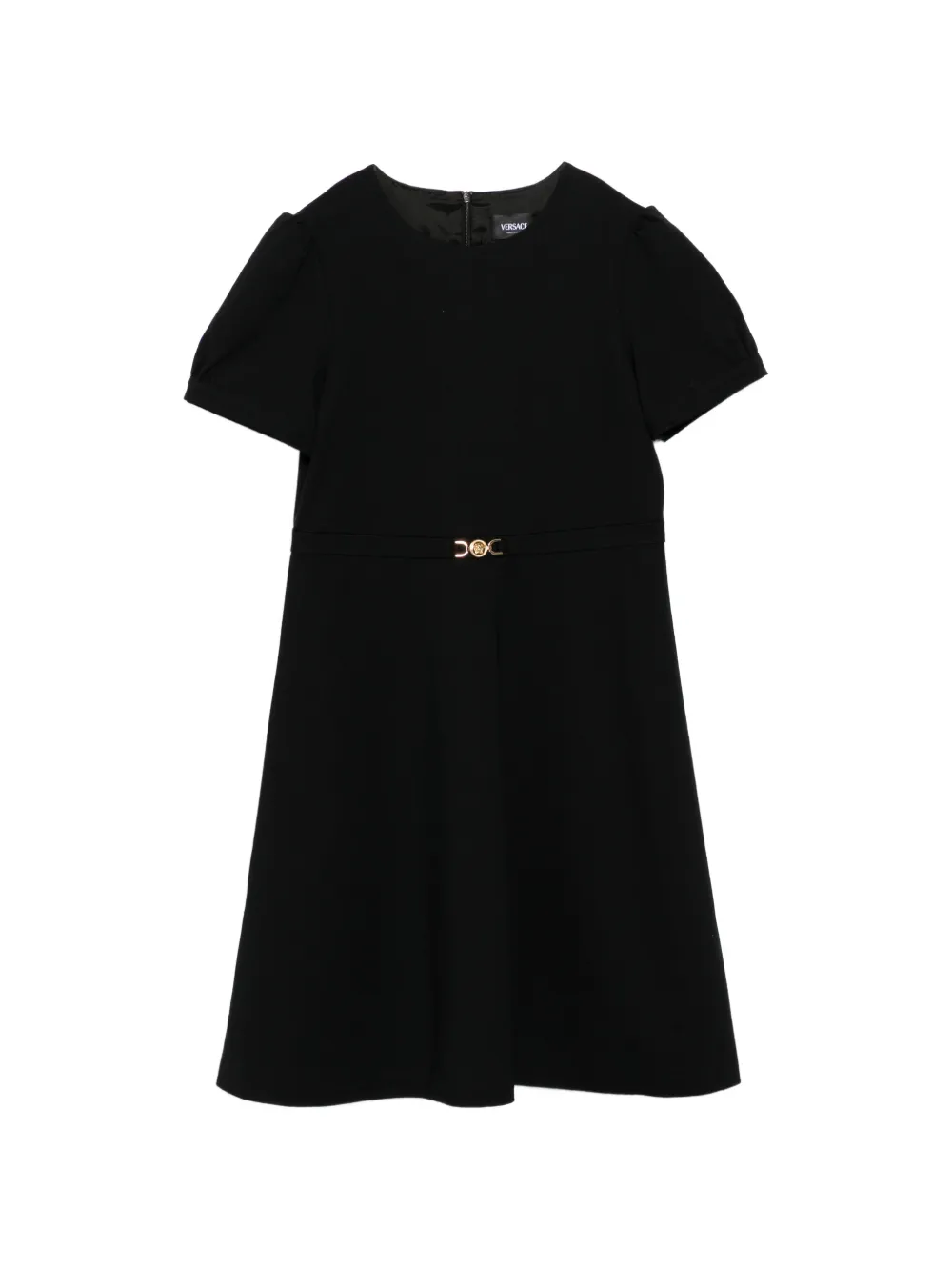 Versace Kids Abito con maniche a palloncino - Nero