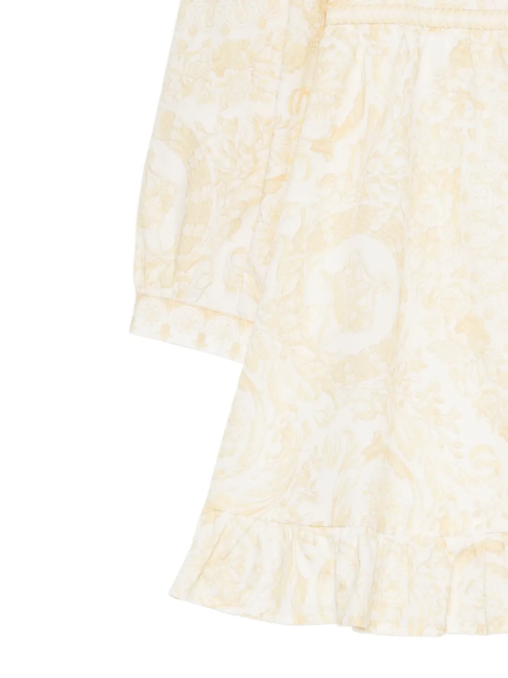 Versace Kids Jurk met ruches Wit