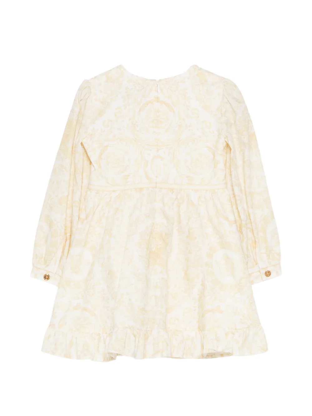 Versace Kids Jurk met ruches Wit